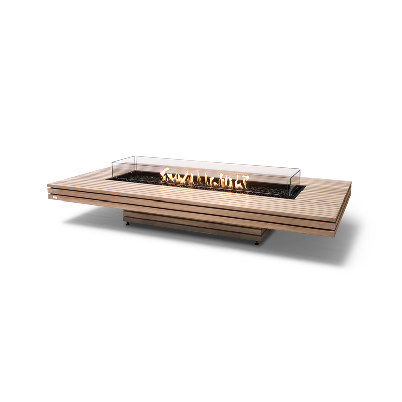 EcoSmart Fire 89" Gin 90 Low Height Fire Pit Table with Gas LP/NG Burner – G37 Gas Burner by Mad Design Group