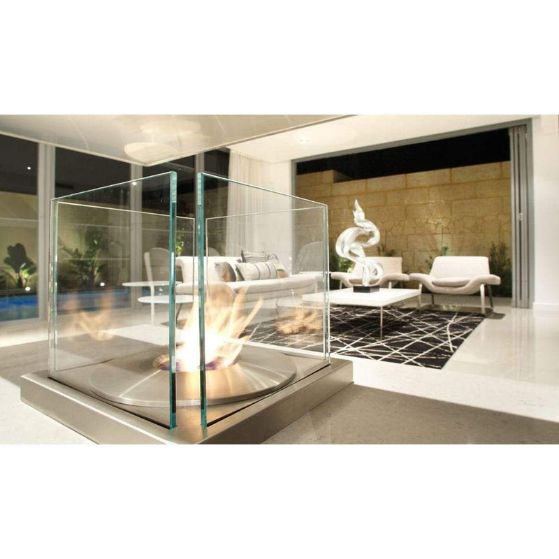 EcoSmart Fire AB8 14" Stainless Steel Ethanol Burner with Stable Flame by MAD Design Group