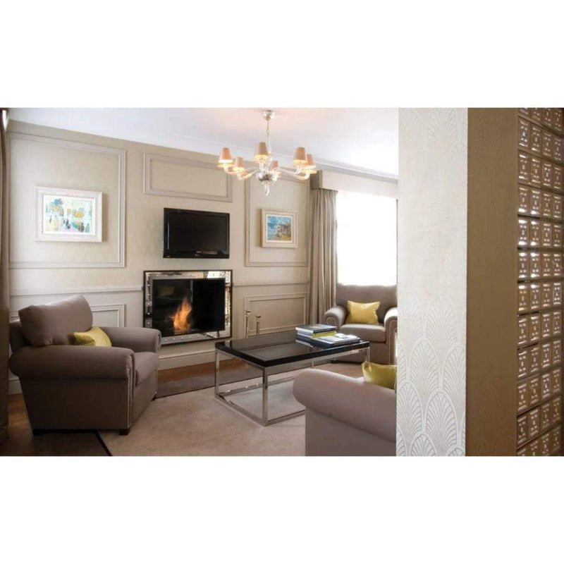 EcoSmart Fire BK5 16" Stainless Steel Ethanol Fireplace Burner with Flame Regulation by Mad Design Group