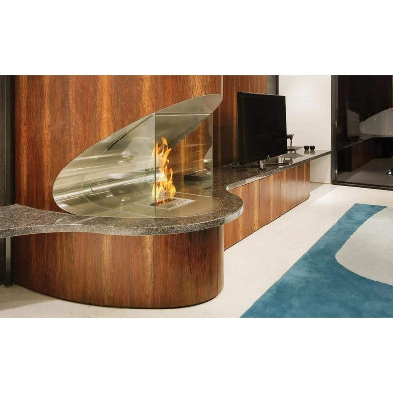 EcoSmart Fire BK5 16" Stainless Steel Ethanol Fireplace Burner with Flame Regulation by Mad Design Group