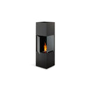 EcoSmart Fire Be 53" Black Freestanding Designer Fireplace with Stainless Steel Burner and Toughened Glass Screen by MAD Design Group