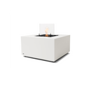 EcoSmart Fire Chaser 38" Bone Indoor Fire Pit Table with Versatile Glass Screens and Black Burner by MAD Design Group