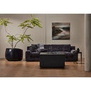 EcoSmart Fire Chaser 38" Graphite Indoor Fire Pit Table with Black Burner and Versatile Glass Screens by Mad Design Group