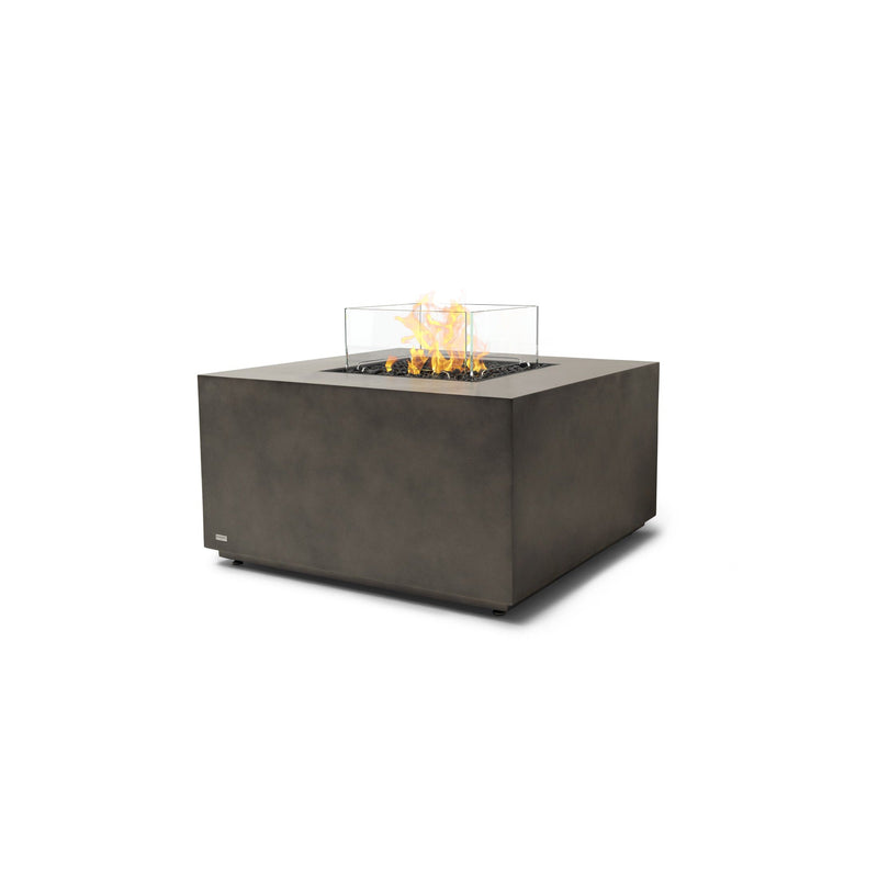 EcoSmart Fire Chaser 38" Natural Outdoor Fire Pit Table with Gas LP/NG Burner and Dual Glass Screen Options by Mad Design Group