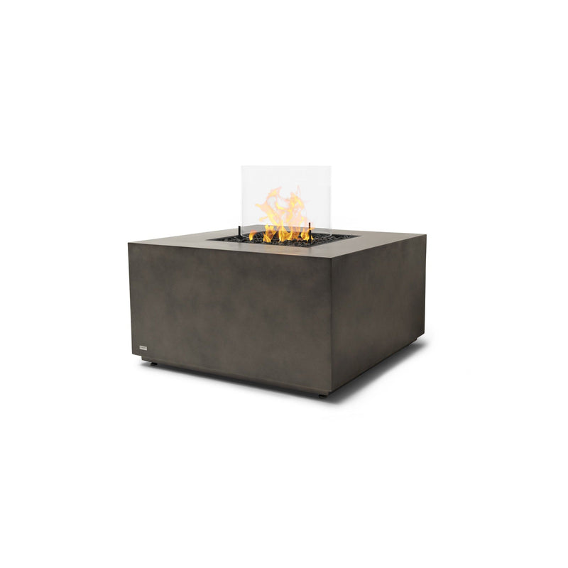 EcoSmart Fire Chaser 38" Natural Outdoor Fire Pit Table with Gas LP/NG Burner and Dual Glass Screen Options by Mad Design Group