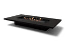 EcoSmart Fire Daiquiri 71" Graphite Freestanding Outdoor Fire Table with Black Burner – Weather Resistant Floating Design by MAD Design Group