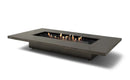 EcoSmart Fire Daiquiri 71" Natural Freestanding Outdoor Fire Table with Black Burner – Weather Resistant Floating Design by MAD Design Group