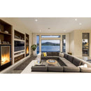 EcoSmart Fire Flex 18SS 22" Black Single Sided Ethanol Fireplace Insert with Clean-Burning Stainless Steel Burner by Mad Design Group