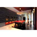 EcoSmart Fire Flex 18SS 22" Black Single Sided Ethanol Fireplace Insert with Clean-Burning Stainless Steel Burner by Mad Design Group