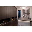 EcoSmart Fire Flex 18SS 22" Black Single Sided Ethanol Fireplace Insert with Clean-Burning Stainless Steel Burner by Mad Design Group