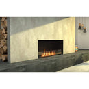 EcoSmart Fire Flex 18SS 22" Black Single Sided Ethanol Fireplace Insert with Clean-Burning Stainless Steel Burner by Mad Design Group