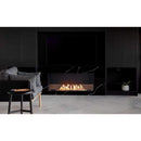 EcoSmart Fire Flex 18SS 22" Black Single Sided Ethanol Fireplace Insert with Clean-Burning Stainless Steel Burner by Mad Design Group