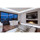 EcoSmart Fire Flex 18SS 22" Black Single Sided Ethanol Fireplace Insert with Clean-Burning Stainless Steel Burner by Mad Design Group