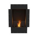EcoSmart Fire Flex 18SS 22" Black Single Sided Ethanol Fireplace Insert with Clean-Burning Stainless Steel Burner by Mad Design Group