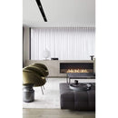 EcoSmart Fire Flex 18SS 22" Black Single Sided Ethanol Fireplace Insert with Clean-Burning Stainless Steel Burner by Mad Design Group