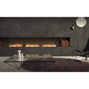 EcoSmart Fire Flex 18SS 22" Black Single Sided Ethanol Fireplace Insert with Clean-Burning Stainless Steel Burner by Mad Design Group