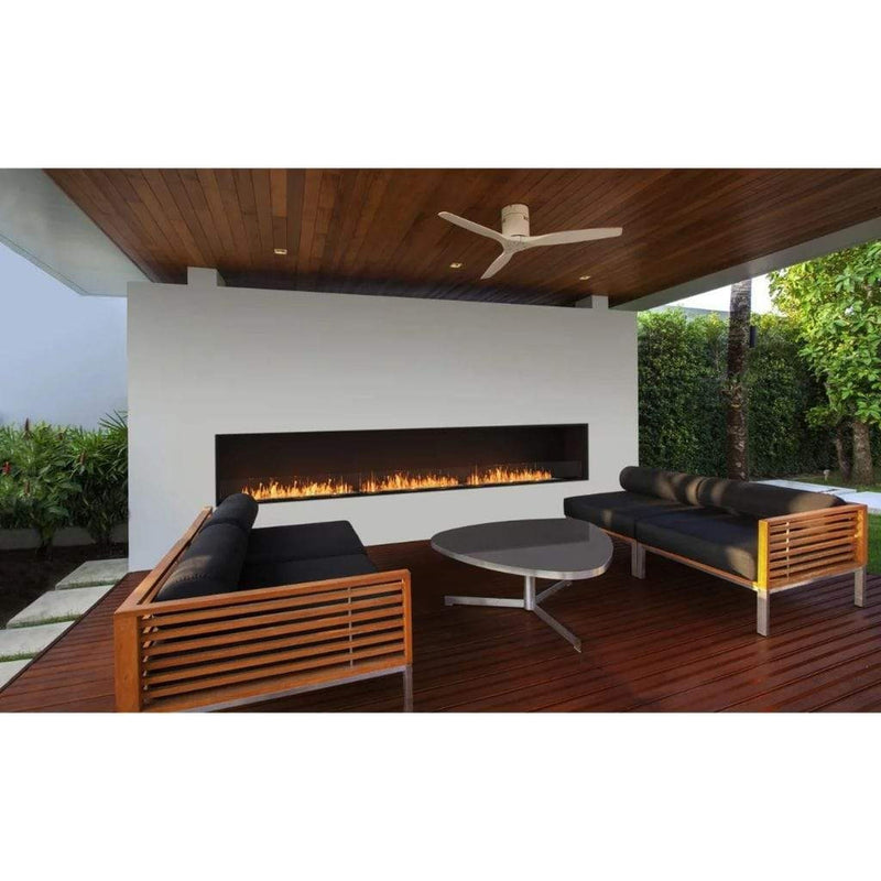 EcoSmart Fire Flex 18SS 22" Black Single Sided Ethanol Fireplace Insert with Clean-Burning Stainless Steel Burner by Mad Design Group