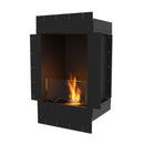 EcoSmart Fire Flex 18SS 22" Black Single Sided Ethanol Fireplace Insert with Clean-Burning Stainless Steel Burner by Mad Design Group