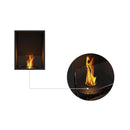 EcoSmart Fire Flex 18SS 22" Black Single Sided Ethanol Fireplace Insert with Clean-Burning Stainless Steel Burner by Mad Design Group