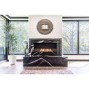 EcoSmart Fire Flex 18SS 22" Black Single Sided Ethanol Fireplace Insert with Clean-Burning Stainless Steel Burner by Mad Design Group