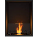EcoSmart Fire Flex 18SS 22" Black Single Sided Ethanol Fireplace Insert with Clean-Burning Stainless Steel Burner by Mad Design Group