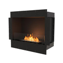 EcoSmart Fire Flex 32SS 39" Black Single Sided Ethanol Fireplace Insert with Clean-Burning Stainless Steel Burner by Mad Design Group