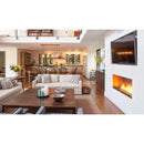 EcoSmart Fire Flex 50SS 57" Black Single Sided Ethanol Fireplace Insert with Clean-Burning Stainless Steel Burner by Mad Design Group