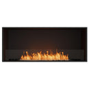 EcoSmart Fire Flex 50SS 57" Black Single Sided Ethanol Fireplace Insert with Clean-Burning Stainless Steel Burner by Mad Design Group