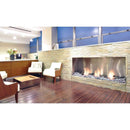 EcoSmart Fire Flex 68SS Black 76" Single Sided Ethanol Fireplace Insert with Stainless Steel Burner by Mad Design Group