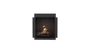 EcoSmart Fire Heritage 26SS 34" Black Ventless Ethanol Fireplace Insert with Stainless Steel Burner by Mad Design