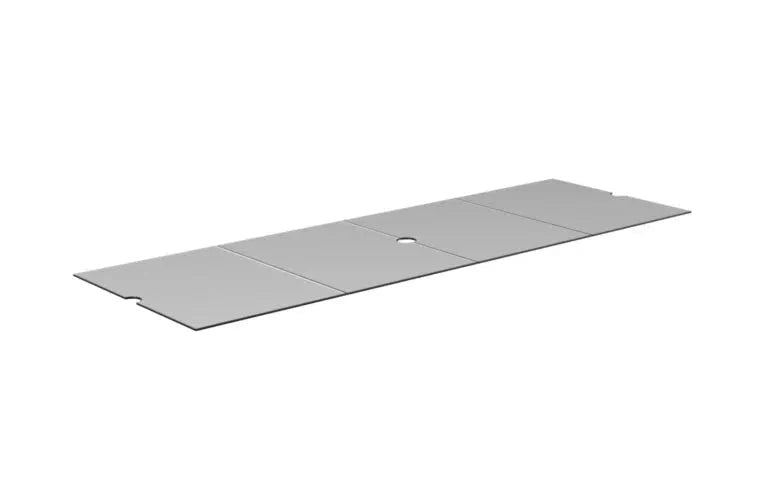 EcoSmart Fire L50 Smoky Gray Glass Cover Plate by MAD Design Group