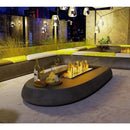 EcoSmart Fire Linear 50 47" Black Indoor Fire Pit Kit with Stainless Steel Ethanol Burner – Sleek Modern Design by Mad Design Group