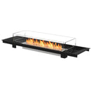 EcoSmart Fire Linear 65 64" Black Outdoor Fire Pit Kit with Stainless Steel Ethanol Burner – Modern Elegance by Mad Design Group