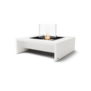 EcoSmart Fire Mojito 40" Bone Freestanding Outdoor Fire Table with Stainless Steel Burner and Waterfall Edge Design by MAD Design Group