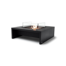 EcoSmart Fire Mojito 40" Graphite Freestanding Fire Table with Gas LP/NG Burner and Waterfall Edge by Mad Design Group