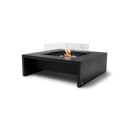EcoSmart Fire Mojito 40" Graphite Freestanding Outdoor Fire Table with Stainless Steel Burner and Waterfall Edge Design by MAD Design Group