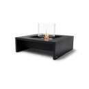EcoSmart Fire Mojito 40" Graphite Freestanding Outdoor Fire Table with Stainless Steel Burner and Waterfall Edge Design by MAD Design Group