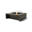 EcoSmart Fire Mojito 40" Natural Freestanding Outdoor Fire Table with Black Burner and Waterfall Edge Design by MAD Design Group