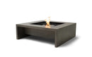 EcoSmart Fire Mojito 40" Natural Freestanding Outdoor Fire Table with Stainless Steel Burner and Waterfall Edge Design by MAD Design Group