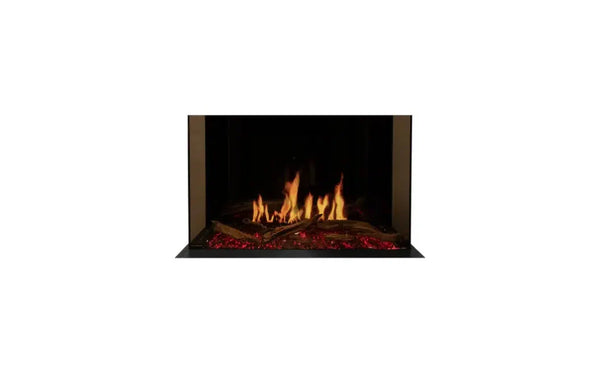 EcoSmart Fire Motion 30" Black Bay Electric Fireplace with Motion Picture Flame Technology by MAD Design Group