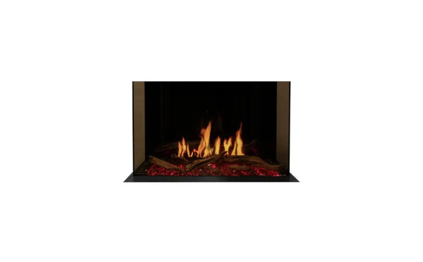 EcoSmart Fire Motion 30" Black Left Corner Electric Fireplace with Motion Picture Flame Technology by MAD Design Group
