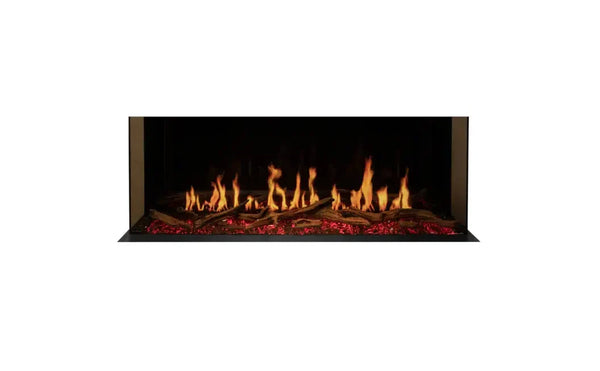 EcoSmart Fire Motion 52" Black Bay Electric Fireplace with Motion Picture Flame Technology by MAD Design Group