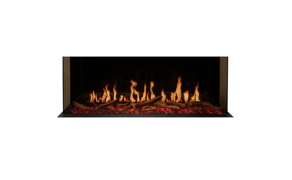EcoSmart Fire Motion 52" Black Right Corner Electric Fireplace with Motion Picture Flame Technology by MAD Design Group