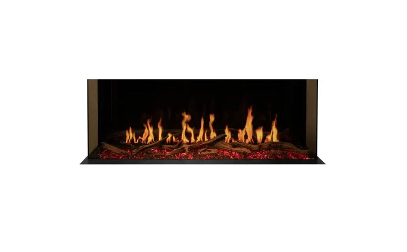 EcoSmart Fire Motion 52" Black Right Corner Electric Fireplace with Motion Picture Flame Technology by MAD Design Group