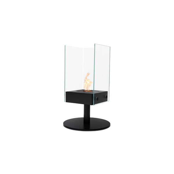 EcoSmart Fire Orbit 38" Black Freestanding Designer Fireplace with AB3 Ethanol Burner by MAD Design Group