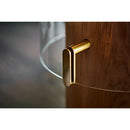 EcoSmart Fire PILLAR 3L 19" Oak Freestanding Fireplace with Lamp-Inspired Glass & Stainless Steel Burner by MAD Design Group