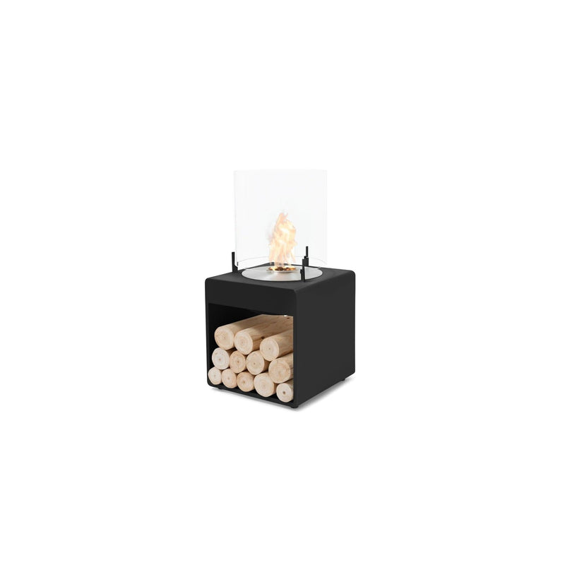 EcoSmart Fire POP 3L 27" Black Freestanding Fireplace with Stainless Steel Burner by MAD Design Group