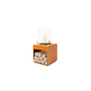 EcoSmart Fire POP 3L 27" Orange Freestanding Retro-Style Fireplace with Black Burner by MAD Design Group