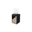 EcoSmart Fire POP 3T 33" Black Freestanding Retro-Style Fireplace with Black Burner by MAD Design Group