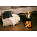 EcoSmart Fire POP 3T 33" Black Freestanding Modern Retro Fireplace with Stainless Steel Burner by MAD Design Group